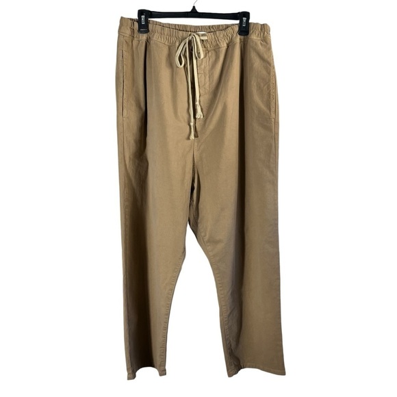 NILI LOTAN Walker Drawstring Pants in Tan - Picture 2 of 10